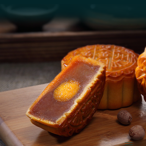 Restaurante de Guangzhou Mooncake superventas yema de huevo individual y pasta de semilla de loto rojo Mooncakes China tradicional pastel de <span class=keywords><strong>Luna</strong></span> - Product Image 5