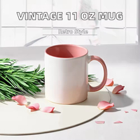 Tasses à café en céramique de porcelaine à sublimation, design personnalisé coloré, surface brillante, best-seller