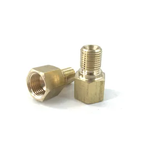 Brass Turning Part C3600 Thread M6M7M8 Joints Customized Brass Adapters