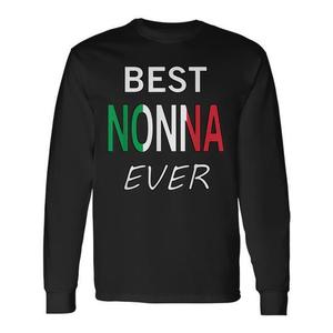 Camiseta de manga larga Best Nonna Ever Italian Pride Grandmother - Product Image 1