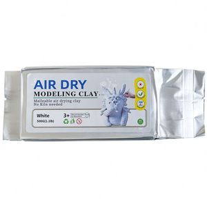 500g d'argile naturelle séchée à l'air, argile blanche douce pour les étudiants, matériaux faits à la main - Product Image 1