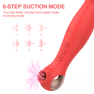 OEM Clit Sucker G Spot <b>Vibrator</b> Strong <b>Vibration</b> Dildo Sex Toys for Women Dual Stimulation 2 in 1 Female Masturbator Waterproof - Product Image 3