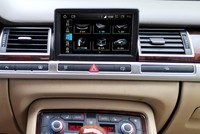 Autoradio Android 7/8 pouces avec CarPlay BT DSP Stéréo pour Audi A8 2005-2017 Écran IPS Autoradio GPS Navigation Lecteur