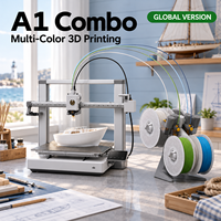 Imprimante 3D de bureau multicolore A1 Combo Version Globale – Équipement en gros pour modèles d'ingénierie et travaux de conception