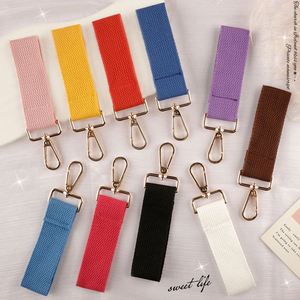 Porte-clés en toile style coréen INS, décoration suspendue pour sac de voyage, avec cartes de bagages et rubans multicolores, pour mini patch - Product Image 5