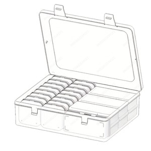 Transparent <b>Plastic</b> Storage Box 32 Compartment With Lid For Jewelry Organizing Dustproof Oxidation Resistant - Product Image 5