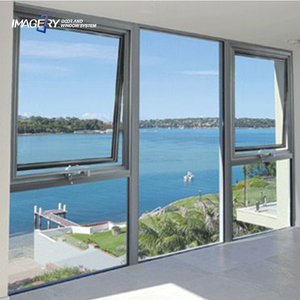 Âm thanh bằng chứng Crank mở USA dự án đu ngang Hình ảnh thiết kế hiện đại cửa sổ gỗ nhôm cho sử dụng thương mại - Product Image 6