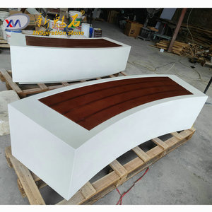 Nouveau banc d'art créatif en pierre magique, béton UHPC, épaisseur 3 cm, pour jardin, parc, terrasse extérieure - Product Image 2