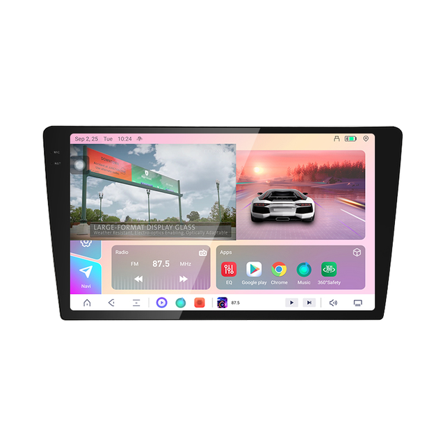 STWEI New TS20 2K 360 QLED Car Android Radio Multimedia Player 9-inch 10 Inch Universal Android Host