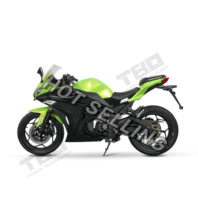 Motocicleta de carreras de diseño medio, faros brillantes, motocicleta eléctrica de nuevo diseño