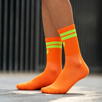 Chaussettes de course personnalisées avec rembourrage de compression, chaussettes de sport anti-ampoules pour la course et le cyclisme, chaussettes de performance unisexes pour le cyclisme, les jeux et les sports