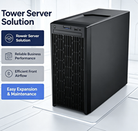 Serveur Tour T150 4U, Serveur d'Entreprise d'Entrée de Gamme à Socket Unique pour Petites Entreprises, Bureaux et Calcul en Bordure