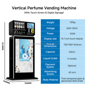 Écran publicitaire vertical YISO de 43 pouces, machine à vaporiser des parfums, 5 buses, machine d'expérience olfactive en libre-service - Product Image 2