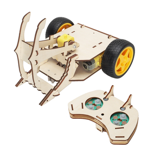 Tscinbuny Kit d'expérimentation scientifique DIY, Chariot Mecha télécommandé, Puzzle en bois, Jouets éducatifs scientifiques STEM à assembler pour enfants - Product Image 1