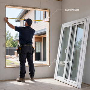 <span class=keywords><strong>Fenêtre</strong></span> coulissante UPVC 3 rails à <span class=keywords><strong>double</strong></span> <span class=keywords><strong>vitrage</strong></span> étanche et insonorisée pour le marché indonésien – <span class=keywords><strong>Prix</strong></span> direct usine - Product Image 3