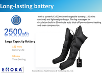 Système de thérapie séquentielle professionnel rechargeable, pompe à compression d'air pneumatique pour DVT, bottes de récupération sportive, massage des jambes