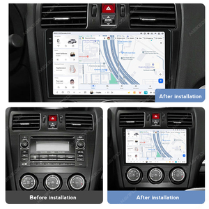 DUDUAUTO 2K pantalla Android 13 Radio de coche para Subaru <span class=keywords><strong>Forester</strong></span> 2013 <span class=keywords><strong>2014</strong></span> reproductor Multimedia estéreo Car-play navegación GPS DSP - Product Image 3