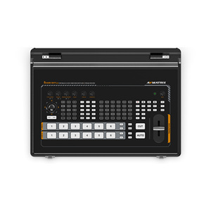Équipement de diffusion télévisuelle, mélangeur vidéo portable 6 canaux avec écran Full HD de 17,3 pouces - Product Image 2