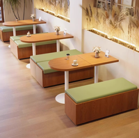 Meubles de Restaurant modernes de Style nordique en vente Table à manger chaise stand canapé banc combinaison pour cafés magasins de thé au lait