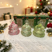 Ensemble de jouets squishy en maltose personnalisés et écologiques pour Noël, avec un arbre de Noël mignon à remontée lente, jouets anti-stress