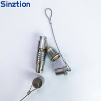 Capuchons anti-poussière métalliques Sinztion Premium pour connecteurs auto-bloquants Push-Pull des séries B et K (0B, 1B, 2B, 0K, 1K, 2K) – Housses de protection étanches