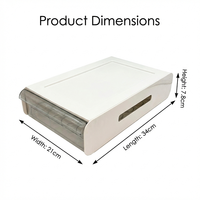 Nouveau design, boîte de rangement pour œufs 100% PET, 24 alvéoles, organiseur de réfrigérateur, empilable, pour élevage de poulets