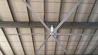 Ventilateurs de plafond à haut volume d'air avec moteur PMSM, 24 pieds, 6 pales en aluminium, commande par application