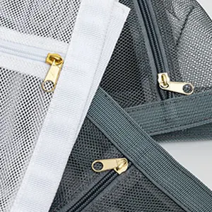 Borsa per il bucato in rete Fine del reggiseno borsa per il bucato in rete con cerniera durevole Set di 2 borse per il bucato per scarpe mantieni la forma del panno nella rondella