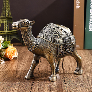 <span class=keywords><strong>Cendrier</strong></span> en métal de chameau pour la maison salon rétro bureau avec couvercle anti-cendres volantes souvenir de voyage grand <span class=keywords><strong>cendrier</strong></span> - Product Image 6