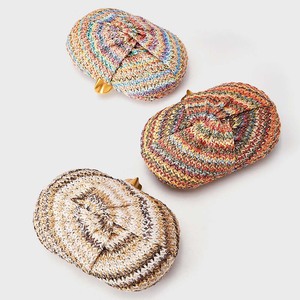 Colorful Crochet <b>Clutch</b> Bag Striped Pattern Handmade Woven Evening Party Fashionable <b>Wedding</b> and Banquet <b>Clutch</b> Bag - Product Image 5