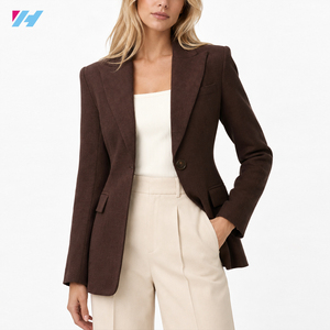 Blazers pour femmes, <span class=keywords><strong>veste</strong></span> cintrée formelle à un bouton, sur mesure, fabrication artisanale - Product Image 1