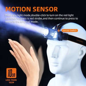 Độ sáng cao 700lm Sạc <span class=keywords><strong>Led</strong></span> Đèn Pha HL25 cảm biến không thấm nước ip43 đầu đèn cho cắm trại - Product Image 2