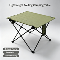 Table pliante légère en tissu Oxford, portable, pour le camping et les pique-niques en plein air