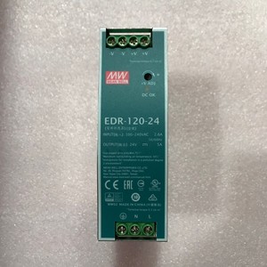 Alimentation électrique industrielle AC-DC sur rail DIN série <span class=keywords><strong>EDR</strong></span> Mean Well 120W à sortie unique, entrée 90-264VAC, efficacité 88%, 12V/24V/48V - Product Image 5