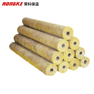 Rongke Rock <b>Wool</b> Insulation Pipe 200mm Compressive Strength For Industrial Equipment Boiler Flues <b>Thermal</b> Pipelines - Product Image 1