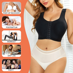 Phụ nữ phục hồi nén Áo ngực bài phẫu thuật Áo ngực có thể điều chỉnh push <span class=keywords><strong>up</strong></span> Body Shaper Corset Vai Brace Shapewear - Product Image 5