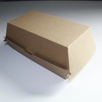 Carton kraft biodégradable écologique jetable, laminé PE, résistant à la graisse, avec bande de déchirement facile intégrée, fabriqué à partir de matériaux recyclés