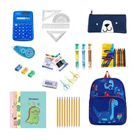 Kit de material escolar, kits de papelaria de alta qualidade, grande pacote com vários suprimentos essenciais