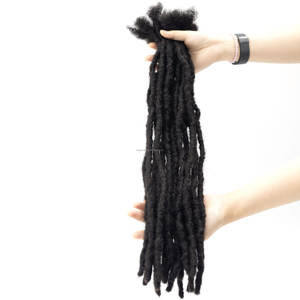 Noir Naturel Extensions De Dreadlocks Cabello humano Inter Locs Extensiones para Caribe y <span class=keywords><strong>Rasta</strong></span> - Product Image 4