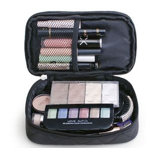 Free Sample Fashion <b>double</b>-layer multifunctional <b>quilted</b> makeup bag Women's makeup bag - Product Image 4