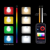 Tuya Wi-Fi OLED ampoule intelligente App télécommande synchronisation commande vocale 9W lumière froide et chaude E27 hôtel Android