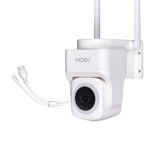 Moes Tuya กล้องนิรภัยระบบ WiFi 3MP, กล้องรักษาความปลอดภัยอัจฉริยะรองรับเครือข่าย RJ45แบบไร้สายและมีสาย IP65ติดตามการเคลื่อนไหวกันน้ำได้ทั้งคืน - Product Image 1