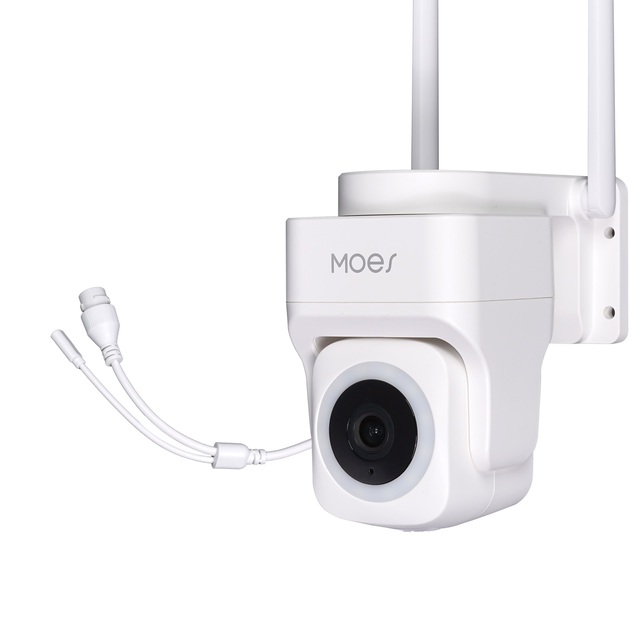MOES Tuya WiFi 3MP Smart Security Camera Support Wireless &Wired RJ45 Network IP65 Waterproof Motion Tracking Full Color Night