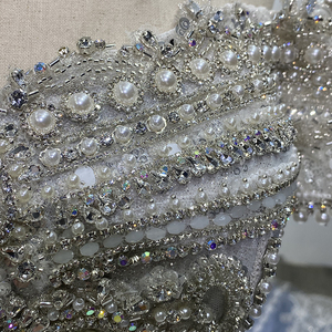 Robe de mariée de luxe bleue de Dubaï, modèle 2024, pour mariée princesse d'Arabie Saoudite, avec photos réelles WM20 - Product Image 4