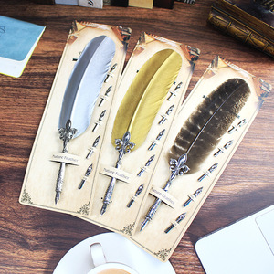 Ensemble de stylos de plumes, <span class=keywords><strong>calligraphie</strong></span> anglaise, écriture naturelle, ensemble de tampons, modèle ancien mécanique Punk, à encre - Product Image 6