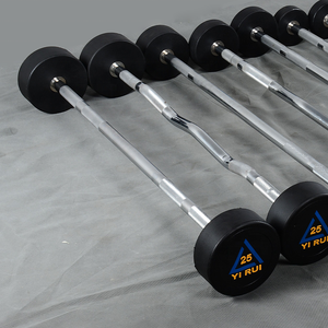 <span class=keywords><strong>Barra</strong></span> Dritta e <span class=keywords><strong>Barra</strong></span> EZ in Gomma per <span class=keywords><strong>Allenamento</strong></span> di Sollevamento Pesi, Attrezzi Gratuiti per il Potenziamento della Forza - Product Image 2