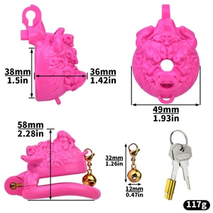 Candado de Castidad de Resina Personalizado con Presión Negativa, Jaula de Castidad Personalizada Antiescape, Jaula de Resina Personalizada, Productos BDSM para Adultos - Product Image 2