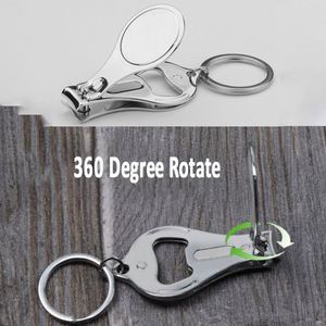 Nail Clippers <b>Keychain</b> Blank DIY Laser or Printing Epoxy Logo Cheap Price No Rust Nail Clipper Key Chain - Product Image 2