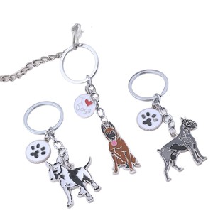 Mengda - Llavero Metálico Estilo <span class=keywords><strong>Americano</strong></span>, Colgante de Perro de Dibujos Animados, Pastor, <span class=keywords><strong>Pitbull</strong></span>, Joyería para Ropa y Bolsos - Product Image 5