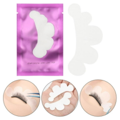 แผ่นปิดตาคลาวด์แผ่นปิดตาไฮโดรเจลแบบห่อเดี่ยว50ชิ้นสำหรับต่อขนตาแผ่นบรรเทาความหมองคล้ำสำหรับการต่อขนตา - Product Image 1